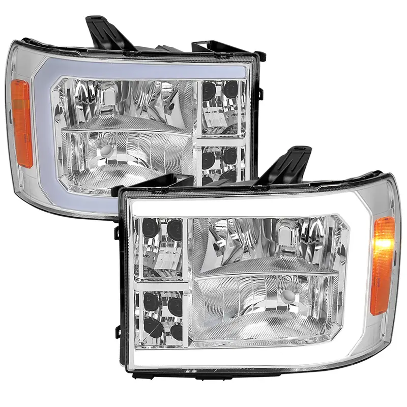 Spec-D 07-13 Gmc Sierra 1500/07-14 1500Hd 2500Hd 3500Hd Bar Headlights 1