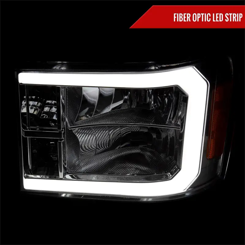 Spec-D 07-13 Gmc Sierra 1500/07-14 1500Hd 2500Hd 3500Hd Bar Headlights 2