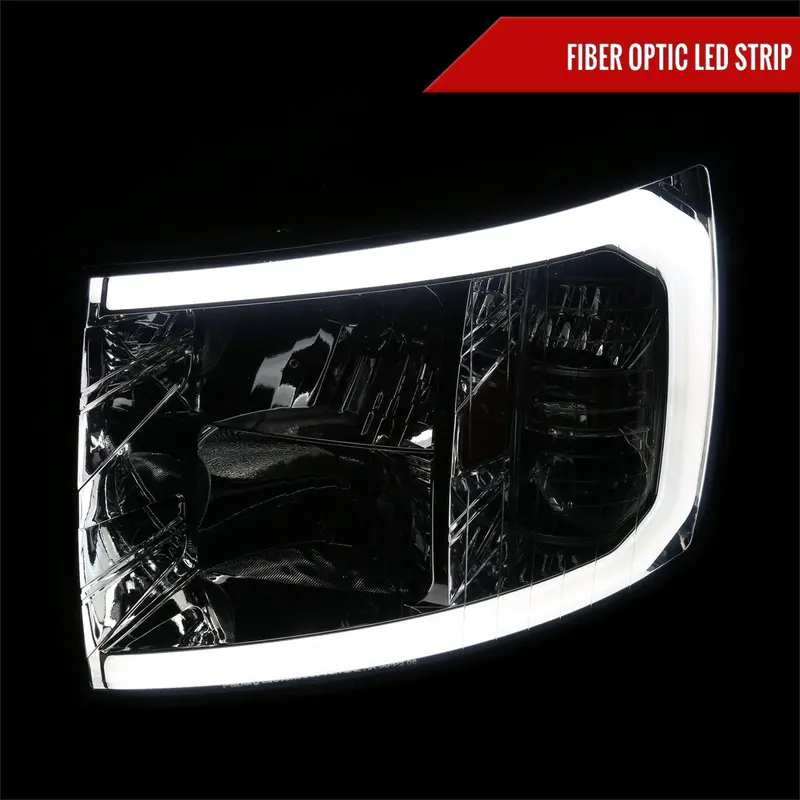 Spec-D 07-13 Silverado 1500 2500Hd 3500Hd Headlights Smoked 2