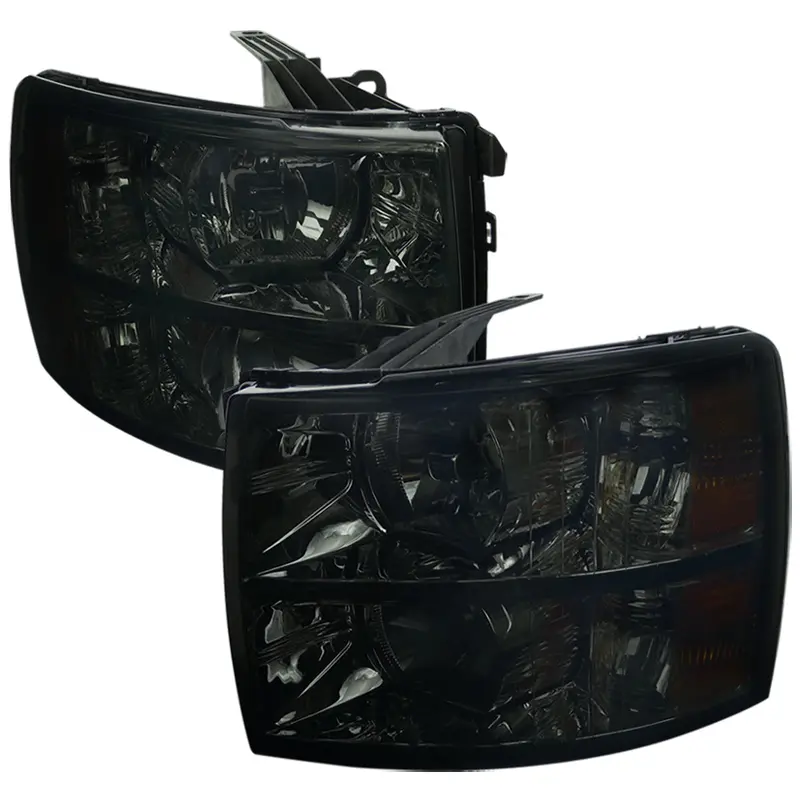 Spec-D 07-13 Silverado 1500 2500Hd 3500Hd Smoked Headlights 1