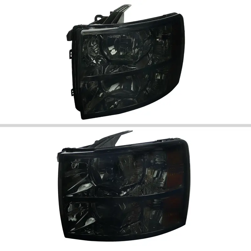 Spec-D 07-13 Silverado 1500 2500Hd 3500Hd Smoked Headlights 2