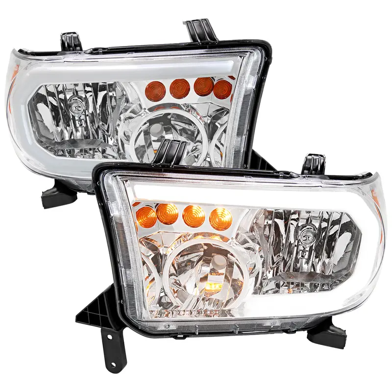 Spec-D 07-13 Tundra/08-17 Sequoia Headlights Led Tube Oem Style 1