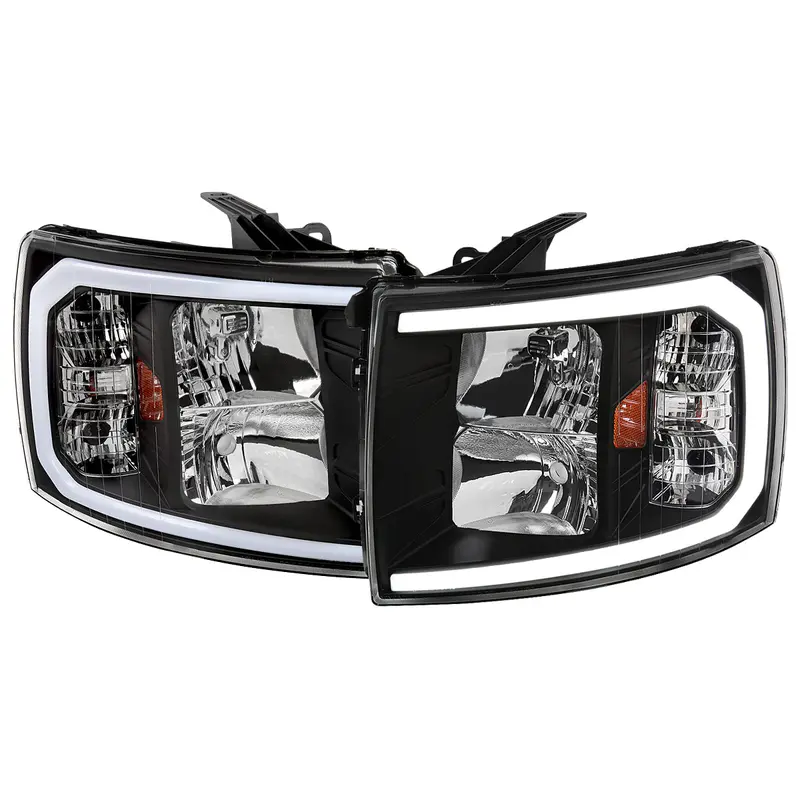 Spec-D 07-13 Tundra/08-17 Sequoia Headlights With Led Signals Black 1