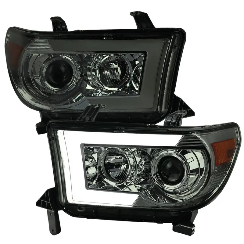 Spec-D 07-13 Tundra 08-17 Sequoia Pro Headlights Seq Chrome Sm 1