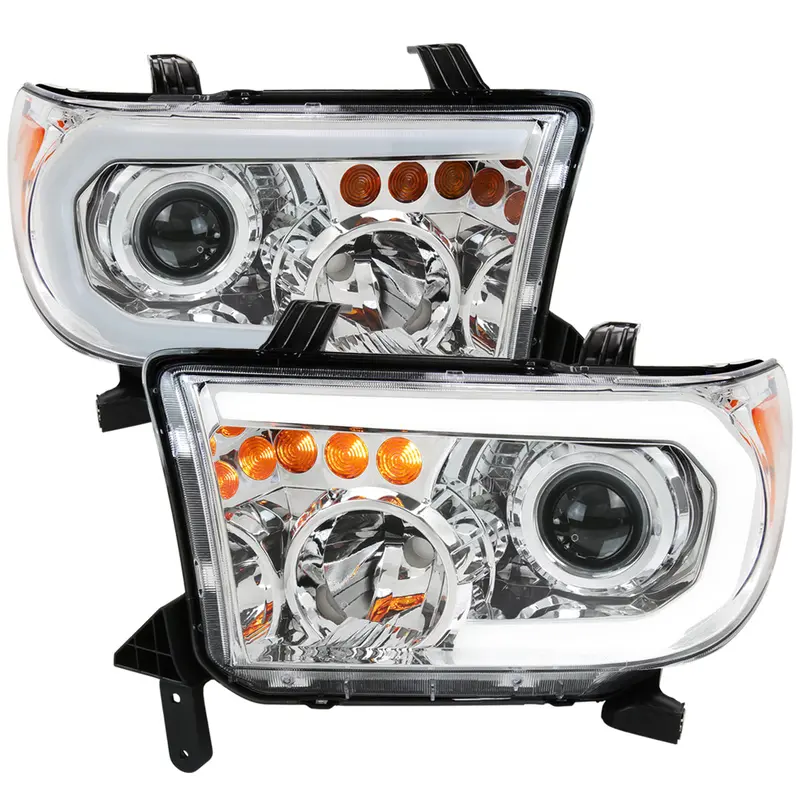 Spec-D 07-13 Tundra/08-17 Sequoia Retro Style Tube Pro Headlights 1
