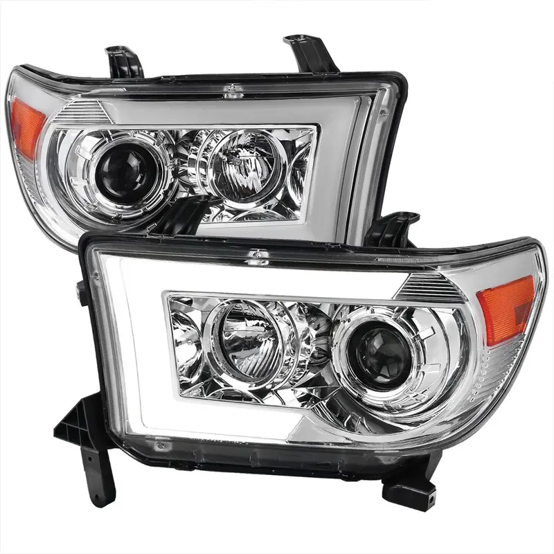 Spec-D 07-13 Tundra 08-17 Sequoia Sequential Headlights Chrome 1