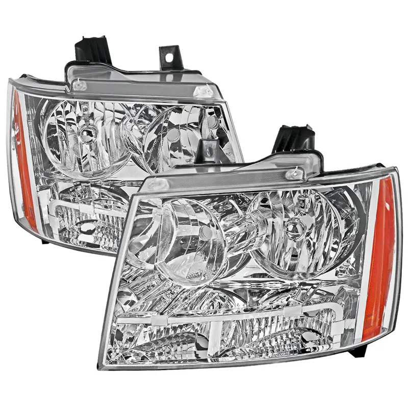Spec-D 07-14 Chevy Avalanche/Tahoe/Suburban Headlights Oe Style Chrome 1