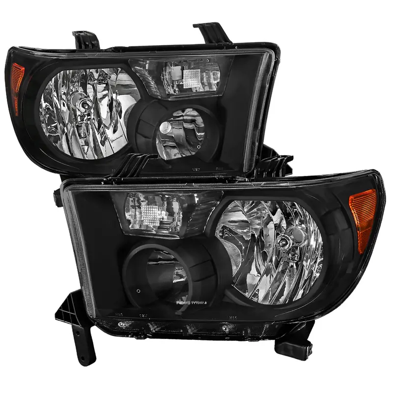 Spec-D 07-14 Chevy Avalanche/Tahoe/Suburban Headlights Oem Style Black 1