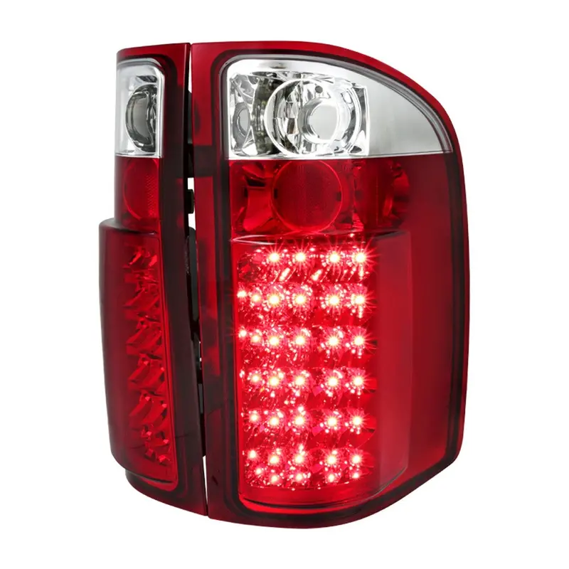 Spec-D 07-14 Chevy Silverado 1500 2500Hd Led Tail Lights Red 1