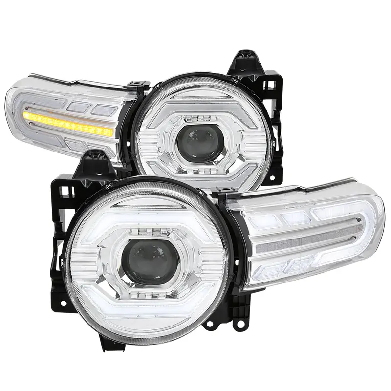 Spec-D 07-14 Fj Cruiser Headlights Sequential Signals Chrome 1