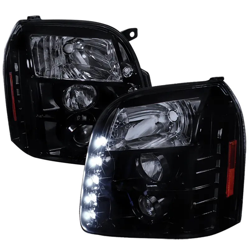 Spec-D 07-14 Gmc Denali Yukon Projector Headlights Black/Smoked 1