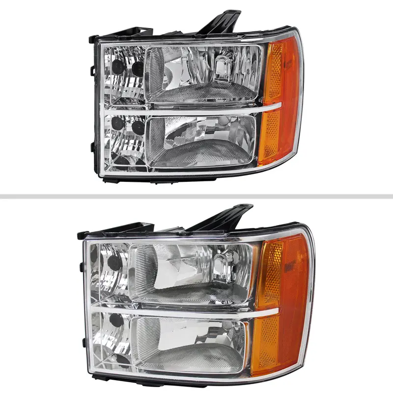 Spec-D 07-14 Gmc Sierra 1500D 2500D Denali Headlights Oem Style Chrome 2