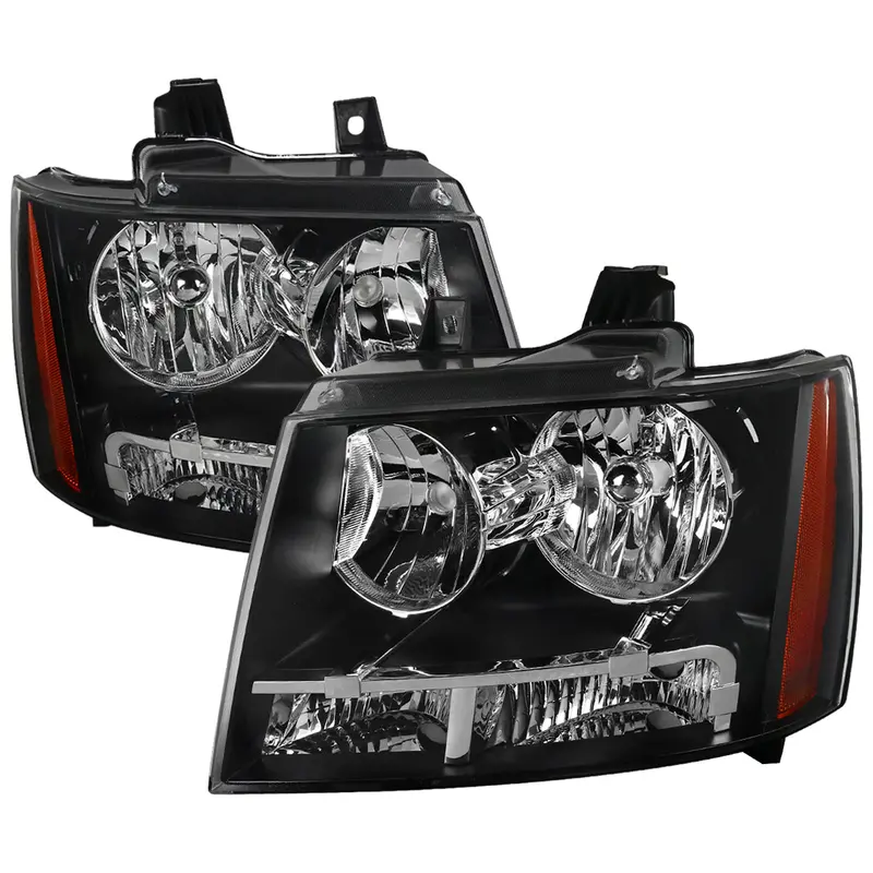 Spec-D 07-14 Gmc Sierra Avalanche Headlights Oem Style Black 1