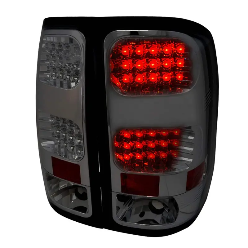 Spec-D 07-14 Gmc Sierra Led Tail Lights Chrome/Smoked 1