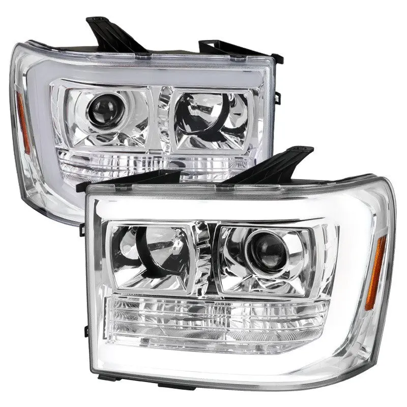Spec-D 07-14 Gmc Sierra Projector Headlights Chrome 1