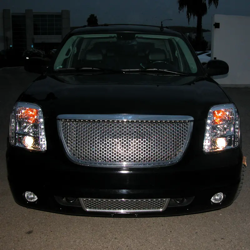 Spec-D 07-14 Gmc Yukon Denali Halo Projector Headlights Chrome 2
