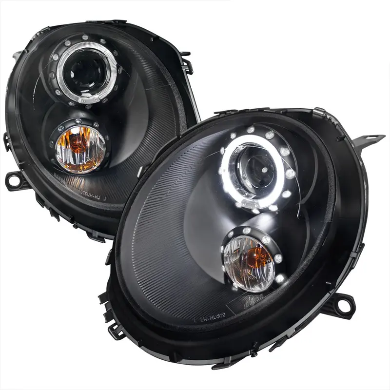 Spec-D 07-15 Mini Cooper Halo Projector Headlights Black 1