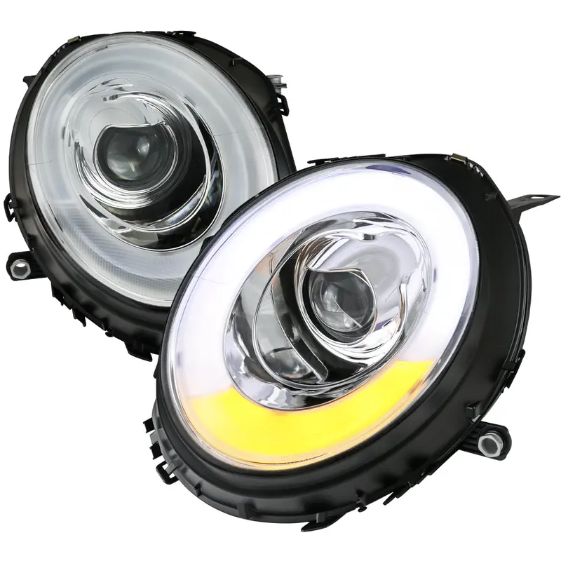 Spec-D 07-15 Mini Cooper R55 R56 R57 R58 R59 Headlights Chrome 1