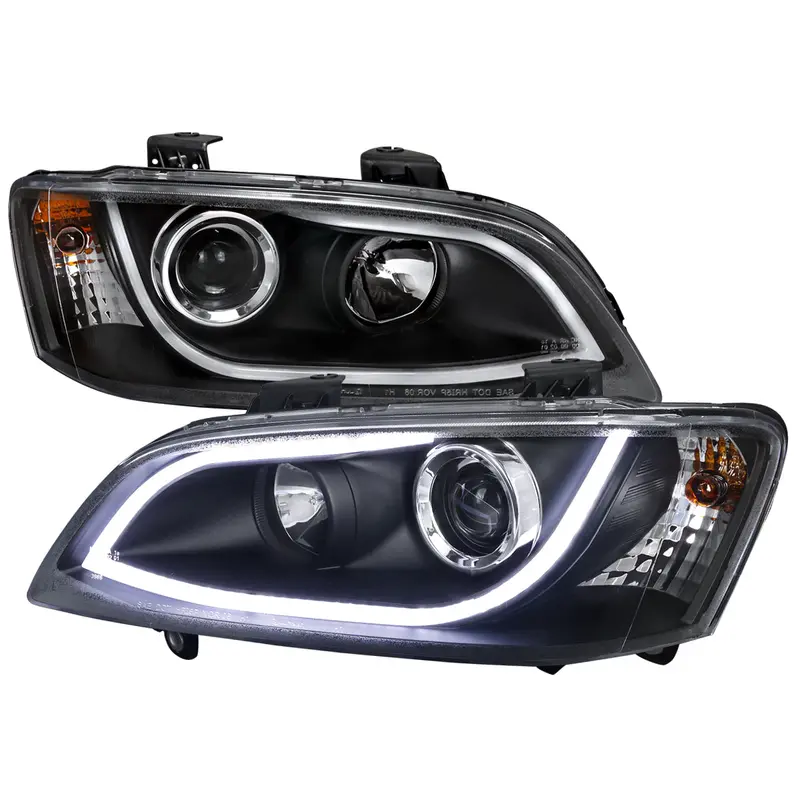 Spec-D 08-09 Pontiac G8 Led Bar Projector Headlights Black 1