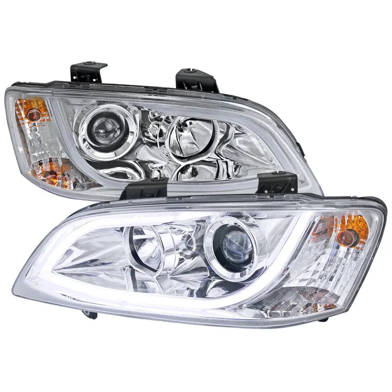 Spec-D 08-09 Pontiac G8 Led Bar Projector Headlights Chrome 1