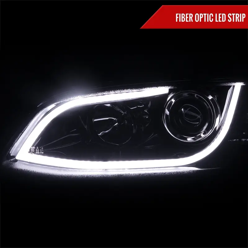 Spec-D 08-09 Pontiac G8 Projector Headlights Led Bar Black/Smoked 2