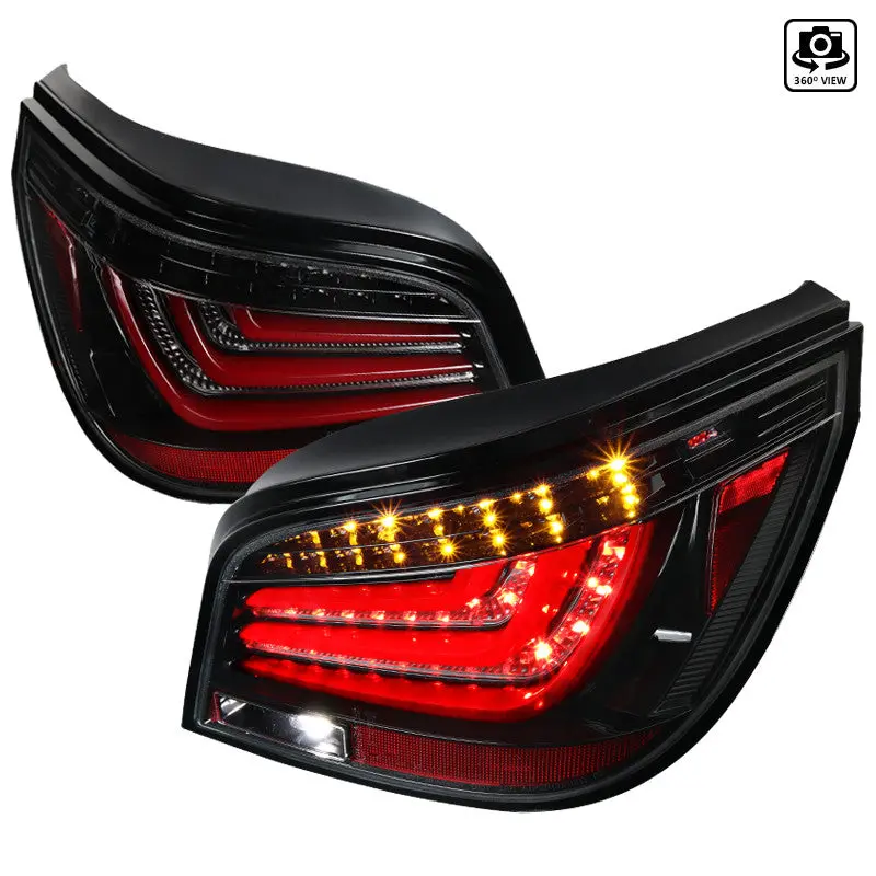 Spec-D 08-10 Bmw E60 525I 530I 535I 550I Led Tail Lights Black 2