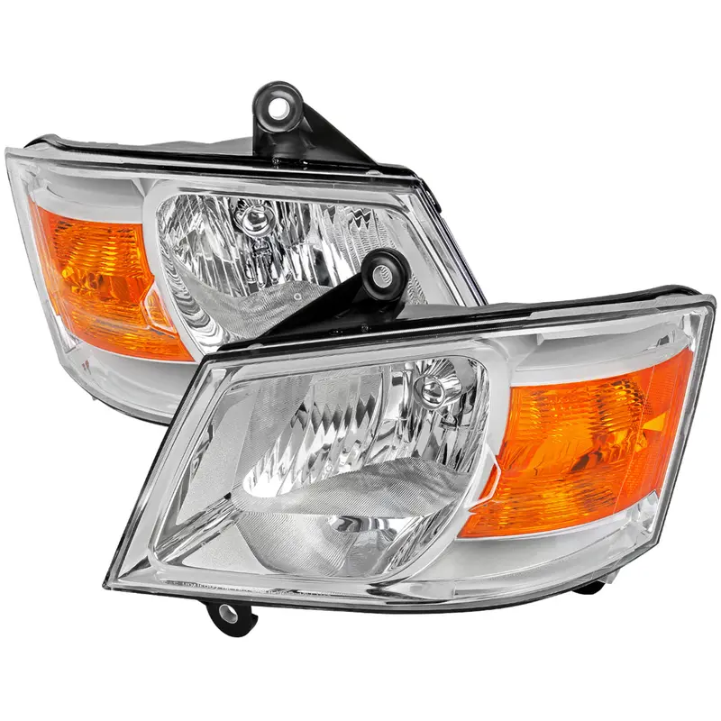 Spec-D 08-10 Dodge Grand Caravan Headlights Oem Style Chrome/Clear 1