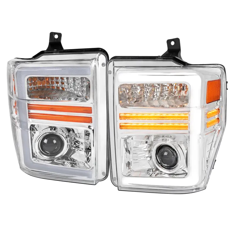 Spec-D 08-10 F250/F350/F450/F550 Super Duty Headlights Sequential 1