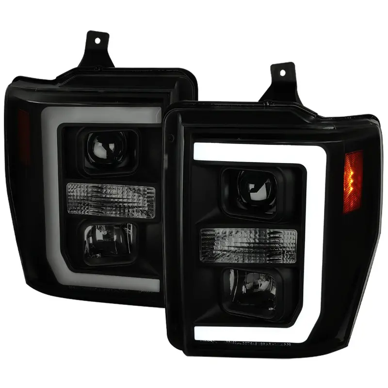 Spec-D 08-10 Ford F250 F350 F450 Projector Headlights Smoked 1