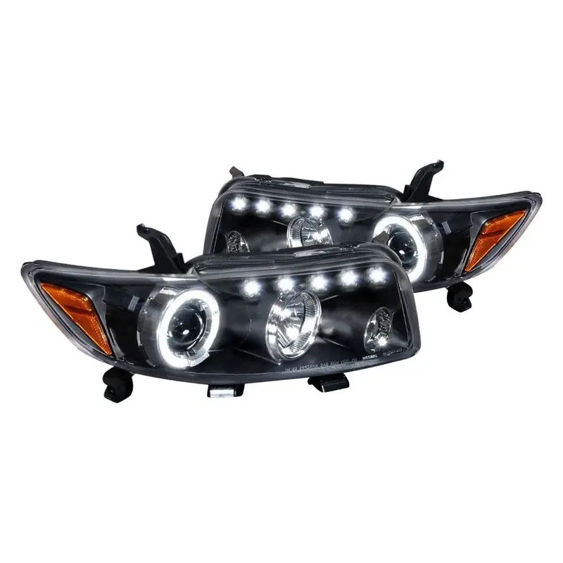 Spec-D 08-10 Scion Xb Projector Halo Headlights Matte Black/Clear 1