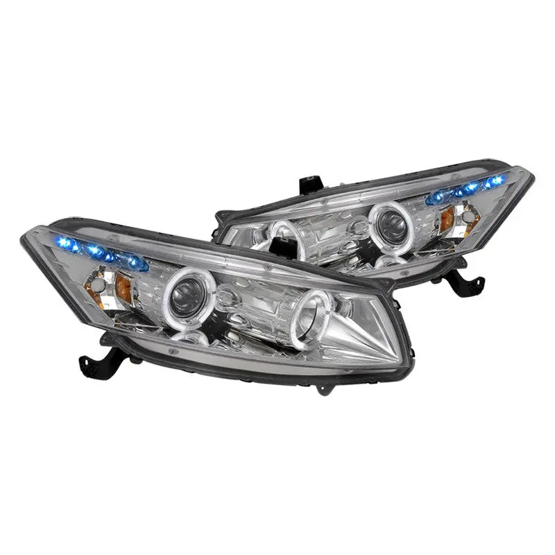 Spec-D 08-12 Accord Coupe Halo Projector Headlights Chrome 1