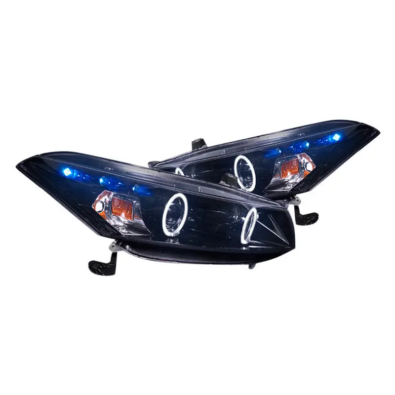 Spec-D 08-12 Accord Coupe Halo Projector Headlights Smoked 1