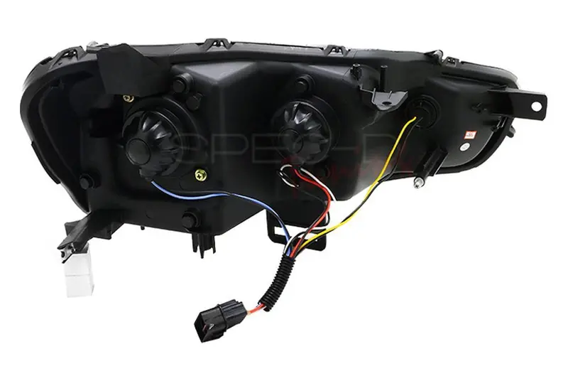 Spec-D 08-12 Mitsubishi Lancer Pro Chrome Led Drl Headlights 2