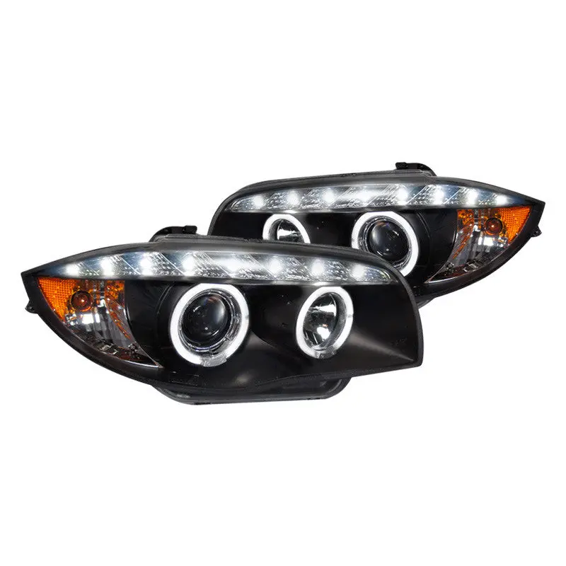 Spec-D 08-13 Bmw E82 E88 Projector Black Headlights 1