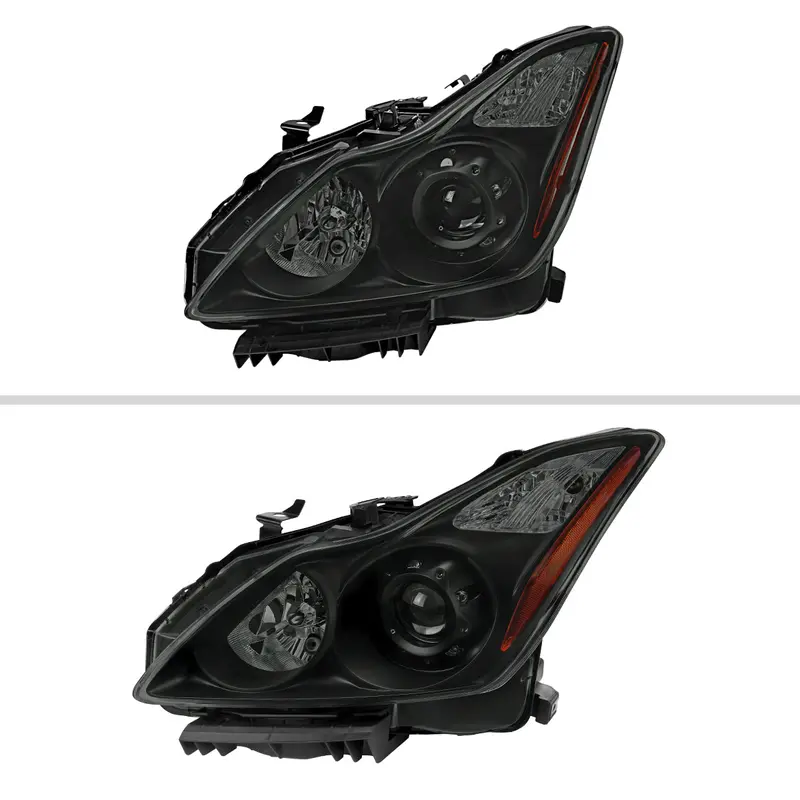 Spec-D 08-13 G37/14-15 Q60 2Dr Headlights Oem Style Black/Smoked 2