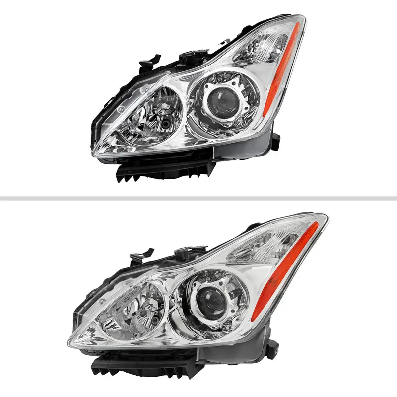 Spec-D 08-13 G37/14-15 Q60 2Dr Headlights Oem Style Chrome 2