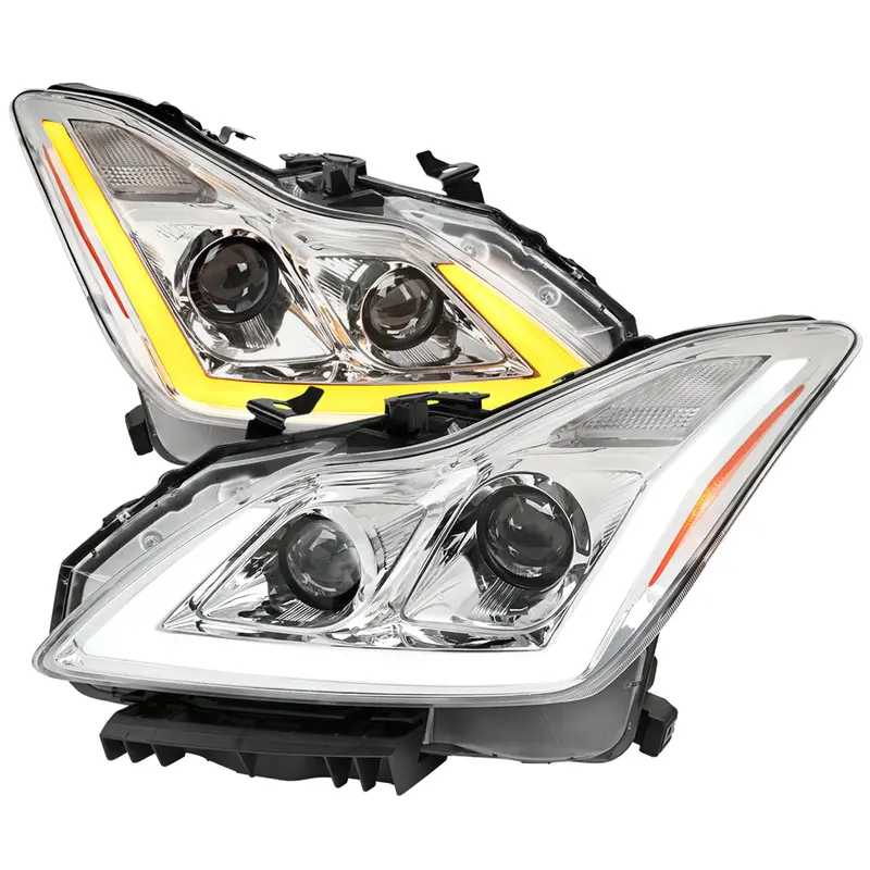 Spec-D 08-13 G37/14-15 Q60 2Dr Sequential Headlights Chrome 1