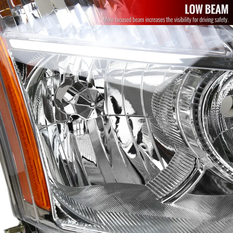 Spec-D 08-13 Nissan Rogue Passenger Headlight Oem Chrome Replacement 2