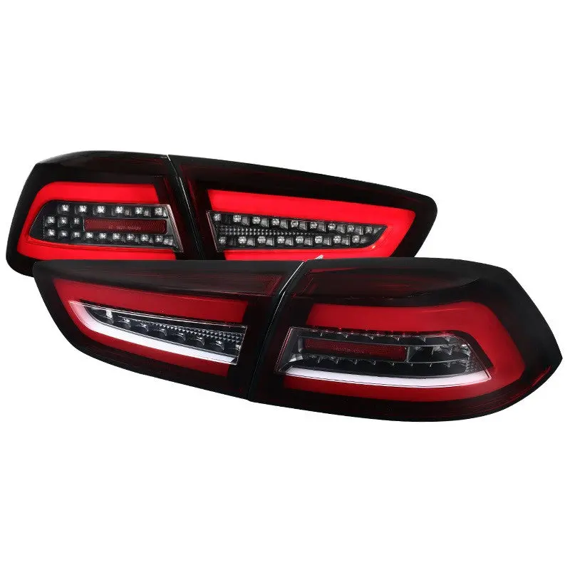 Spec-D 08-17 Mitsubishi Lancer Evo X Led Tail Lights Red 1