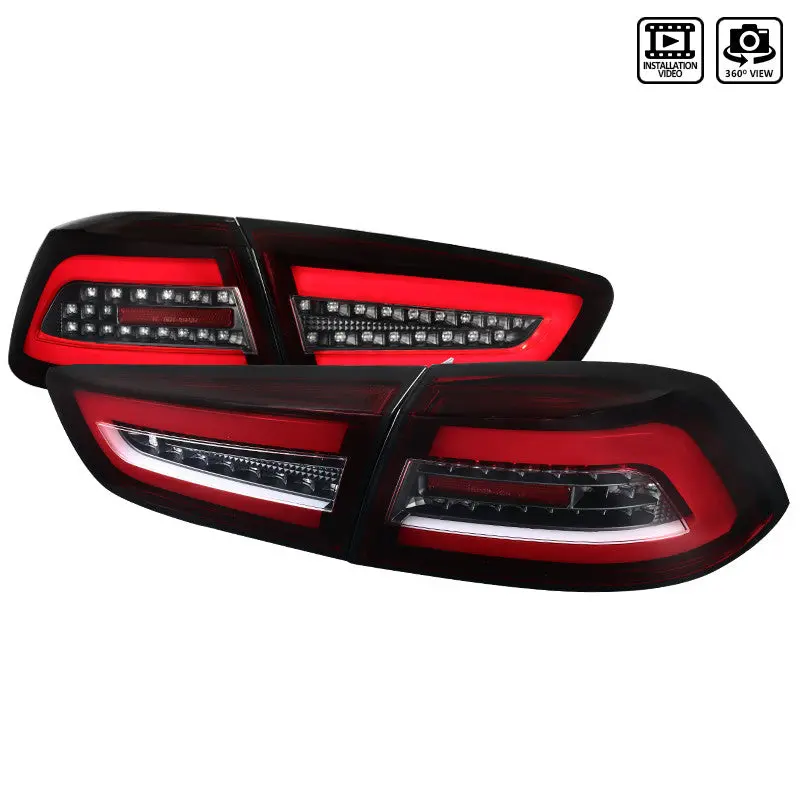 Spec-D 08-17 Mitsubishi Lancer Evo X Led Tail Lights Red 2
