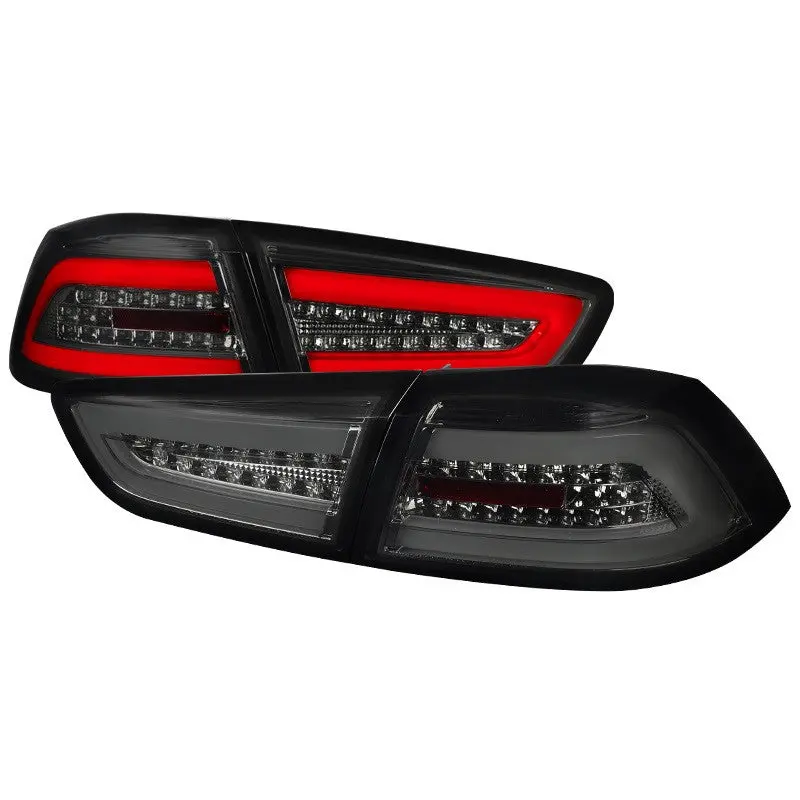 Spec-D 08-17 Mitsubishi Lancer Evo X Led Tail Lights Smoked 1