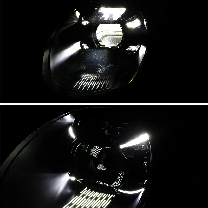 Spec-D 09-13 Porsche 911 997.2 Projector Headlights Black 2