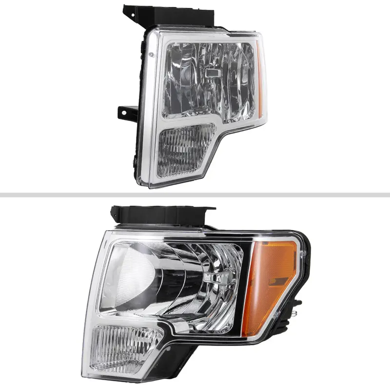 Spec-D 09-14 Ford F-150 Oem Oem Style Crystal Headlights Chrome 2