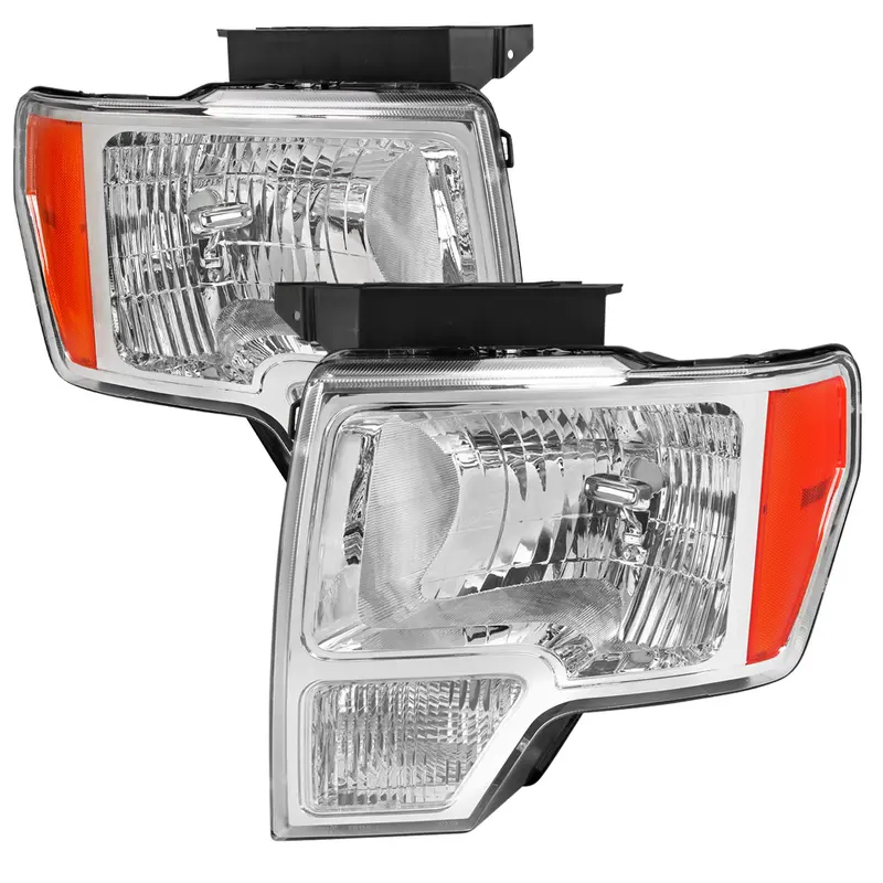 Spec-D 09-14 Ford F-150 Oem Oem Style Headlights Chrome 1
