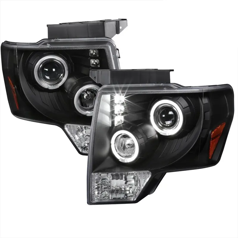 Spec-D 09-14 Ford F150 Dual Halo Led Projector Headlights 1