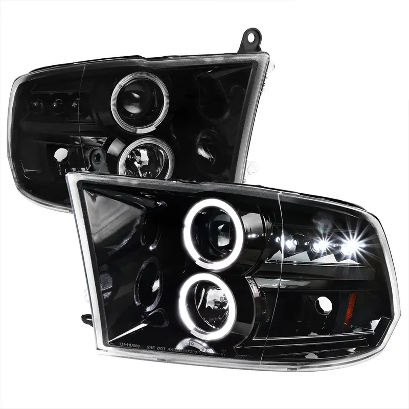 Spec-D 09-18 Dodge Ram 1500 2500 3500 Seq Led Headlights Black 1