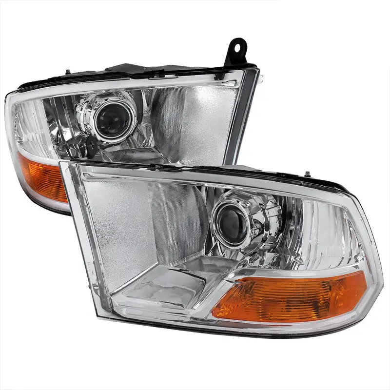 Spec-D 09-18 Dodge Ram 1500 2500 Projector Headlights Chrome 1