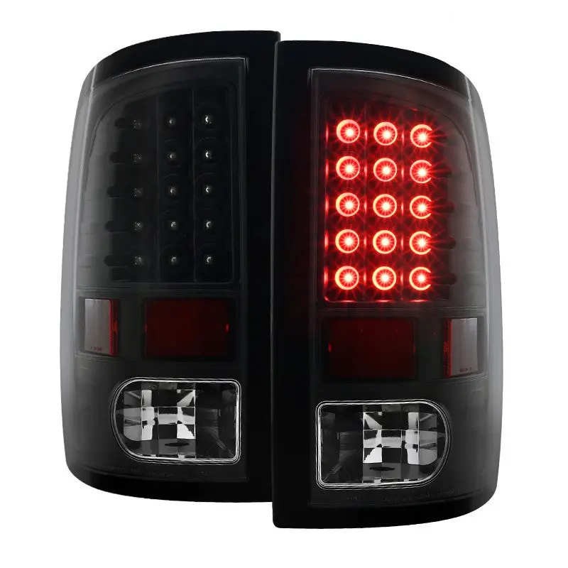 Spec-D 09-18 Dodge Ram 1500 Led Tail Lights Matte Black 1