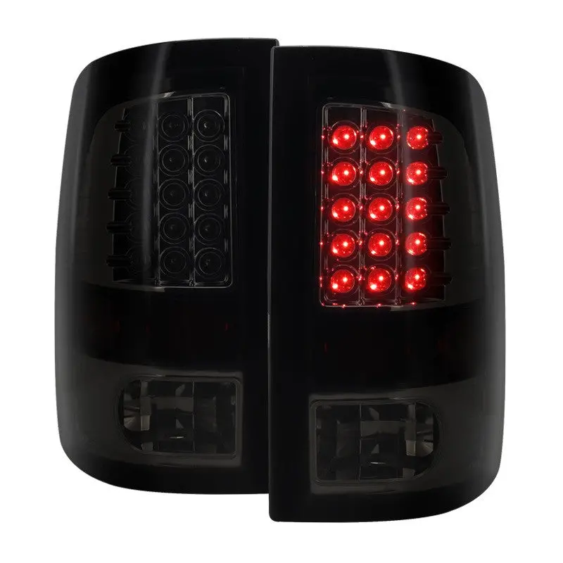 Spec-D 09-18 Dodge Ram Led Tail Lights Black/Smoked Lens 1