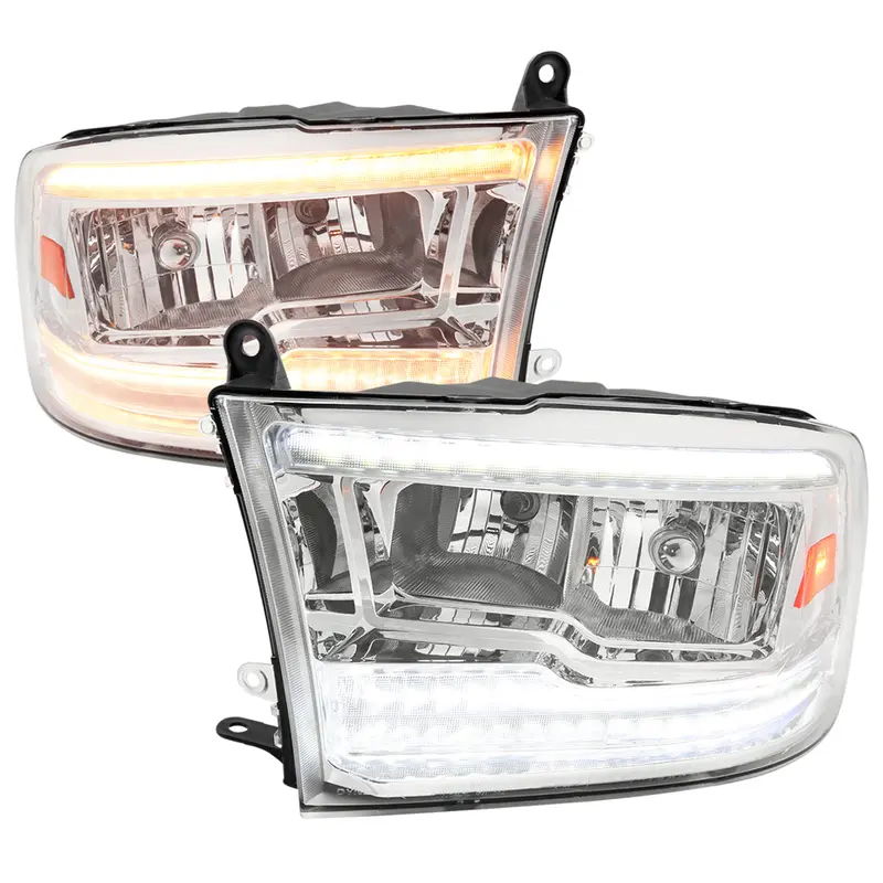 Spec-D 09-18 Ram 1500/10-18 Ram 2500 3500 Headlights Dual Seq Bar 1